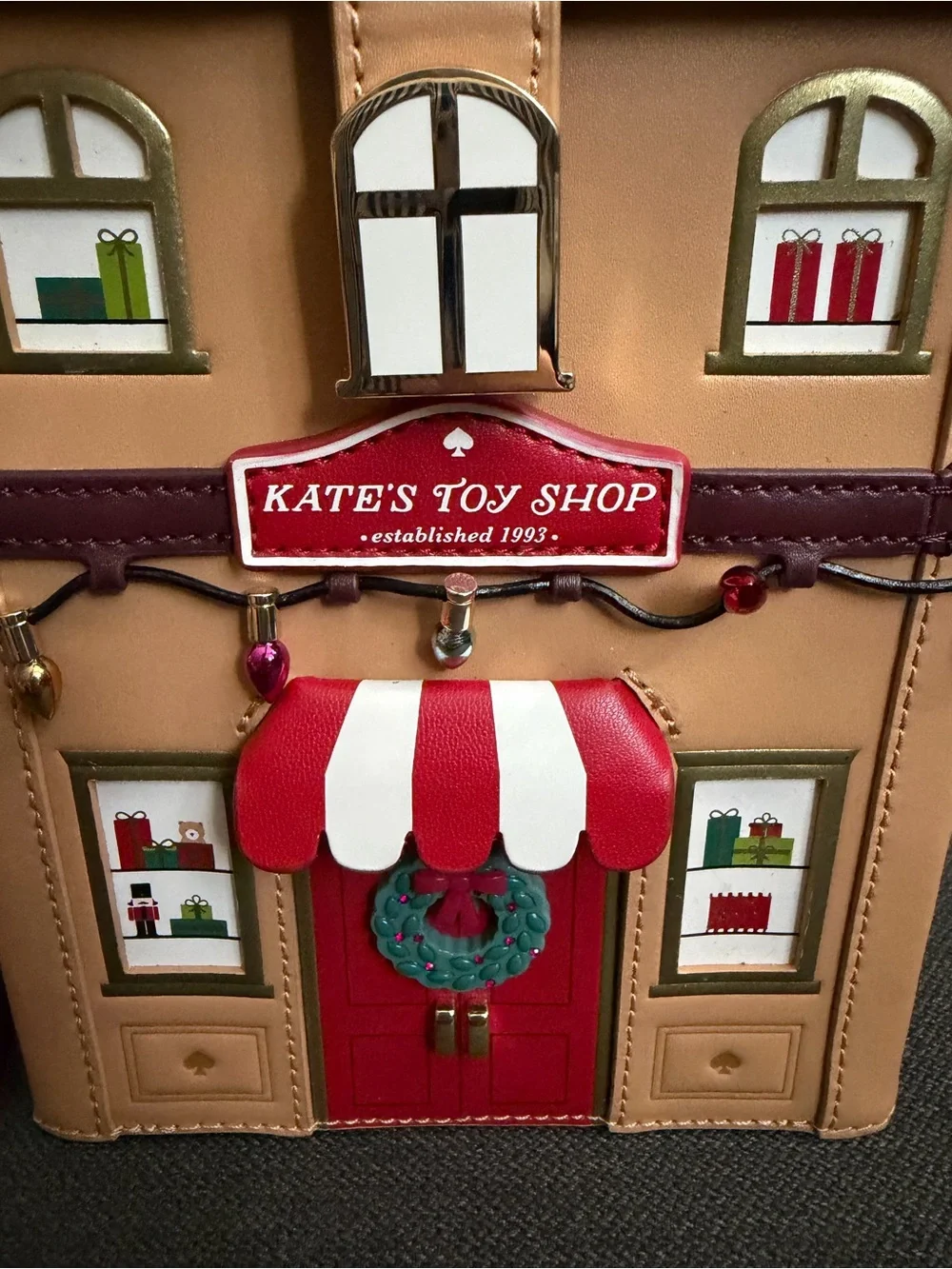 NWOT Kate spade 'Kate's Toy Shop' “oh what fun” Novelty Crossbody Bag